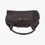 Gucci Guccissima New Perum Horsebit Brown Leather Handbag — view 8
