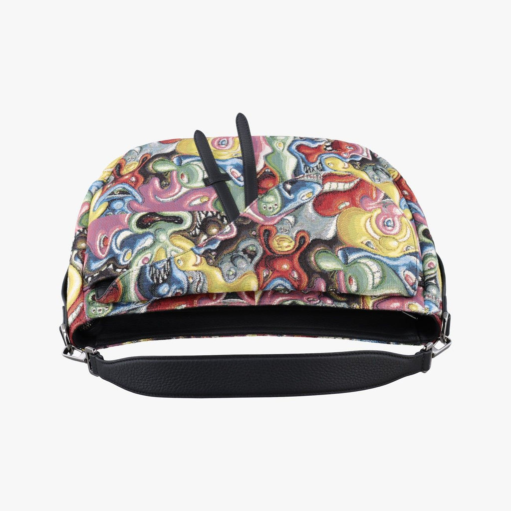 Dior &kennie Schaaf Saddle Soft Multicolor Jacquard Grained Calfskin Shoulder — view 8