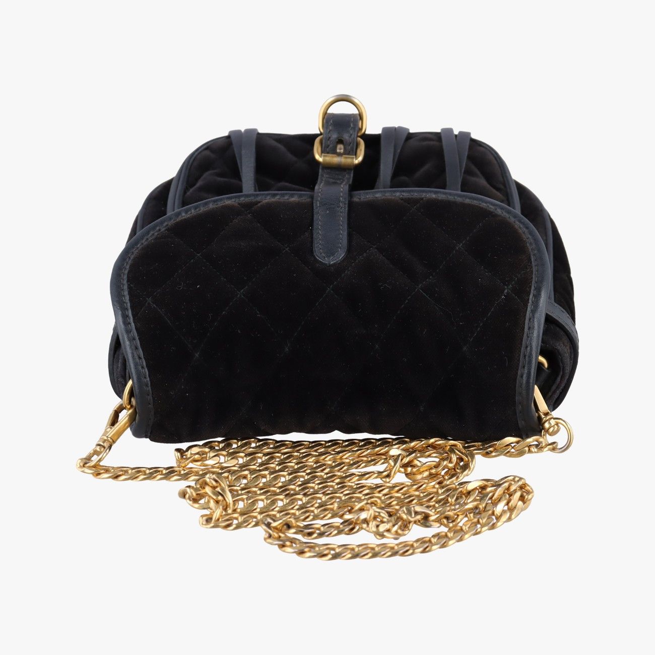Prada Velvet Belt Bum Black Velour — view 8