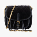 Prada Velvet Belt Bum Black Velour