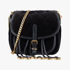 Prada Velvet Belt Bum Black Velour