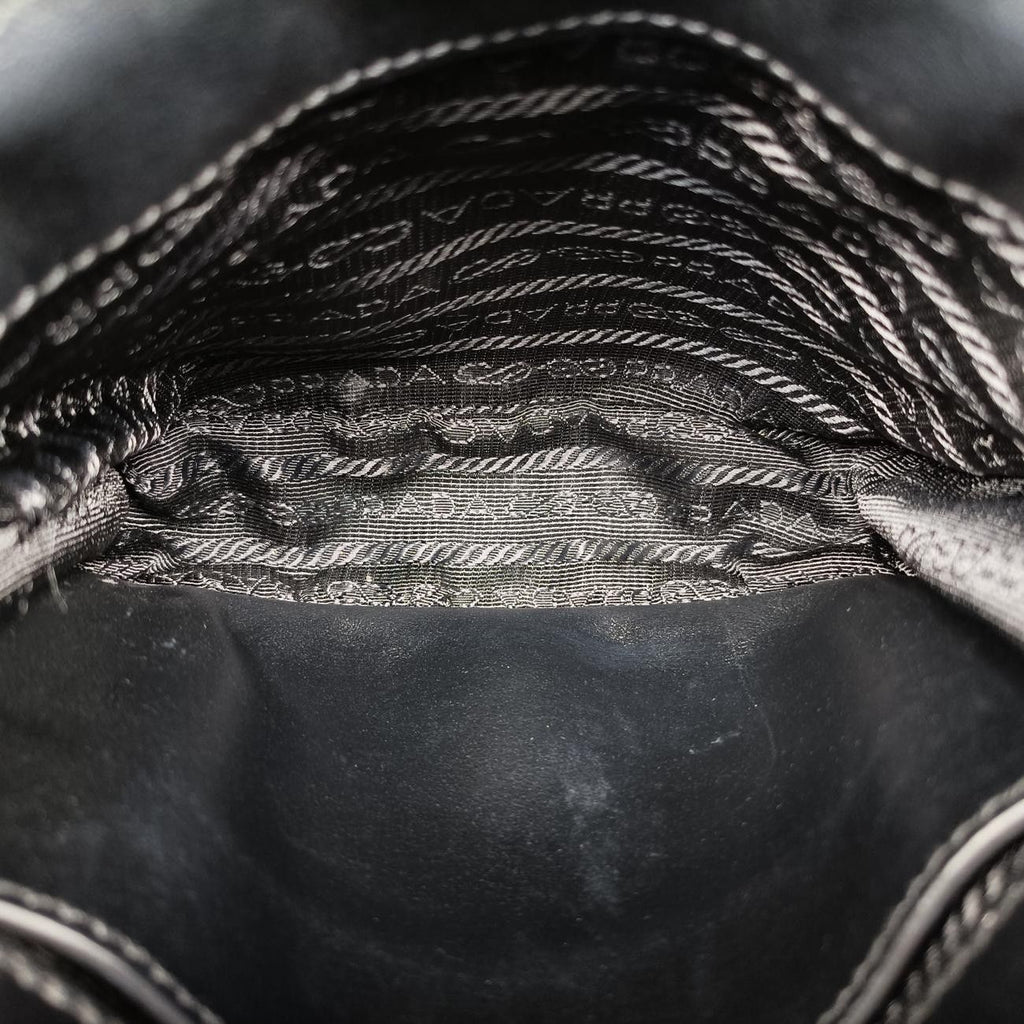 Prada Velvet Belt Bum Black Velour — view 9