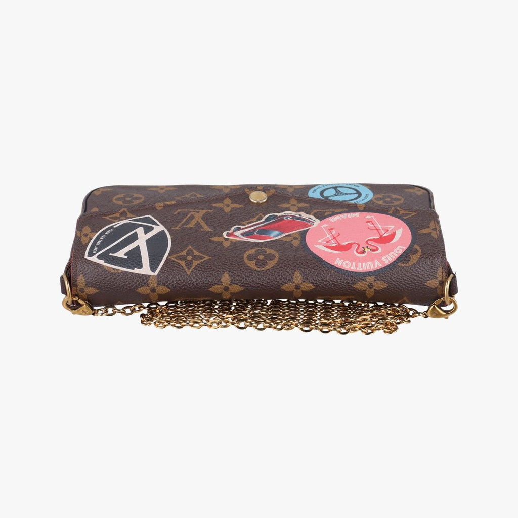 Louis Vuitton Felicity Pochette Monogram Brown Multicolor Canvas Shoulder — view 8