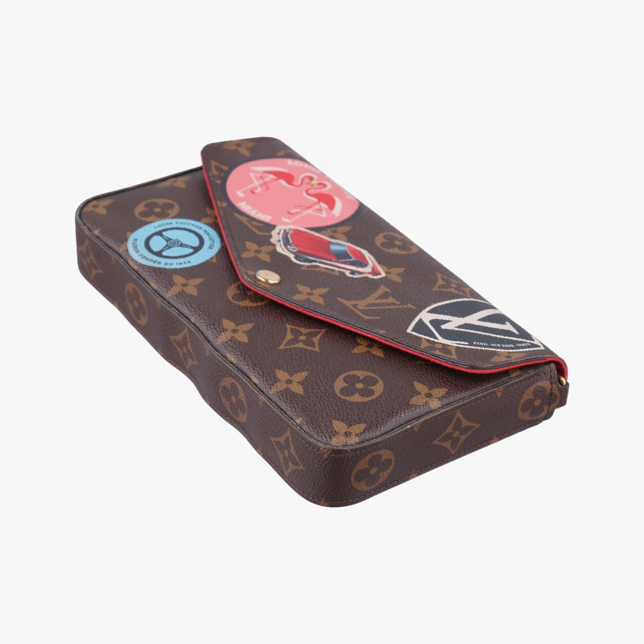 Louis Vuitton Felicity Pochette Monogram Brown Multicolor Canvas Shoulder — view 4