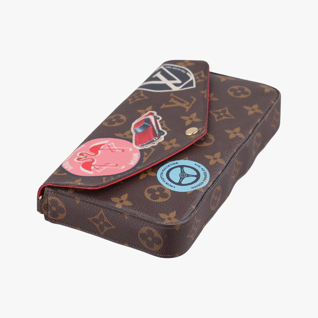 Louis Vuitton Felicity Pochette Monogram Brown Multicolor Canvas Shoulder — view 5