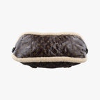 Louis Vuitton Monogram Shearling Tote Brown Cream Patent — view 3