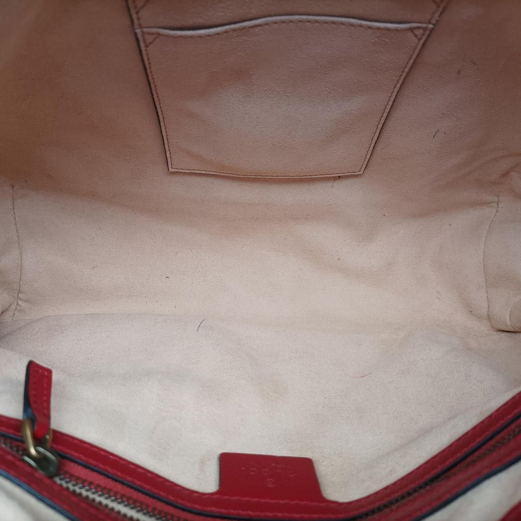 Gucci GG Marmont Black Red Leather Shoulder — view 9
