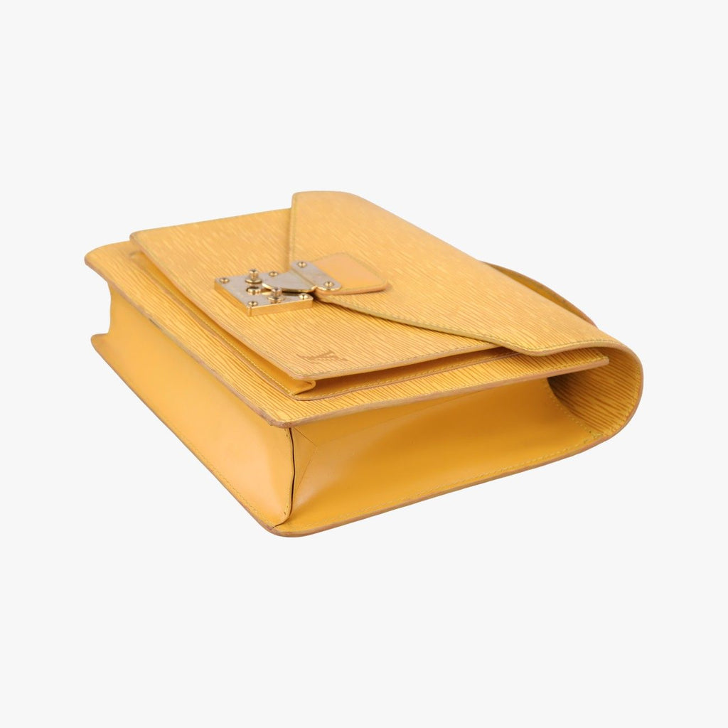 Louis Vuitton Monceau 28 Tassili Yellow Epi Handbag — view 4