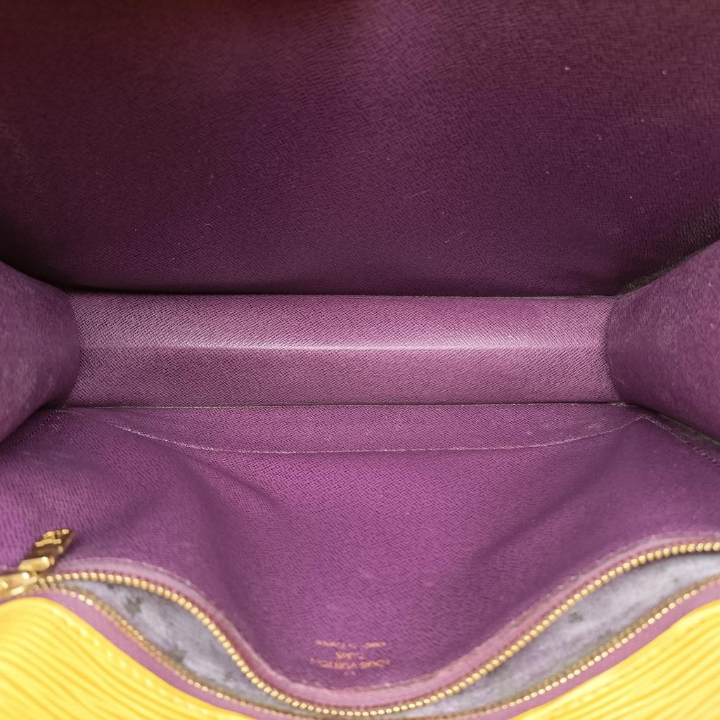 Louis Vuitton Monceau 28 Tassili Yellow Epi Handbag — view 9