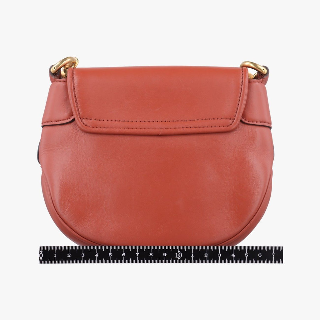 Gucci Nubuck Tigret Chain Brown Leather Shoulder — view 2