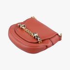 Gucci Nubuck Tigret Chain Brown Leather Shoulder — view 4