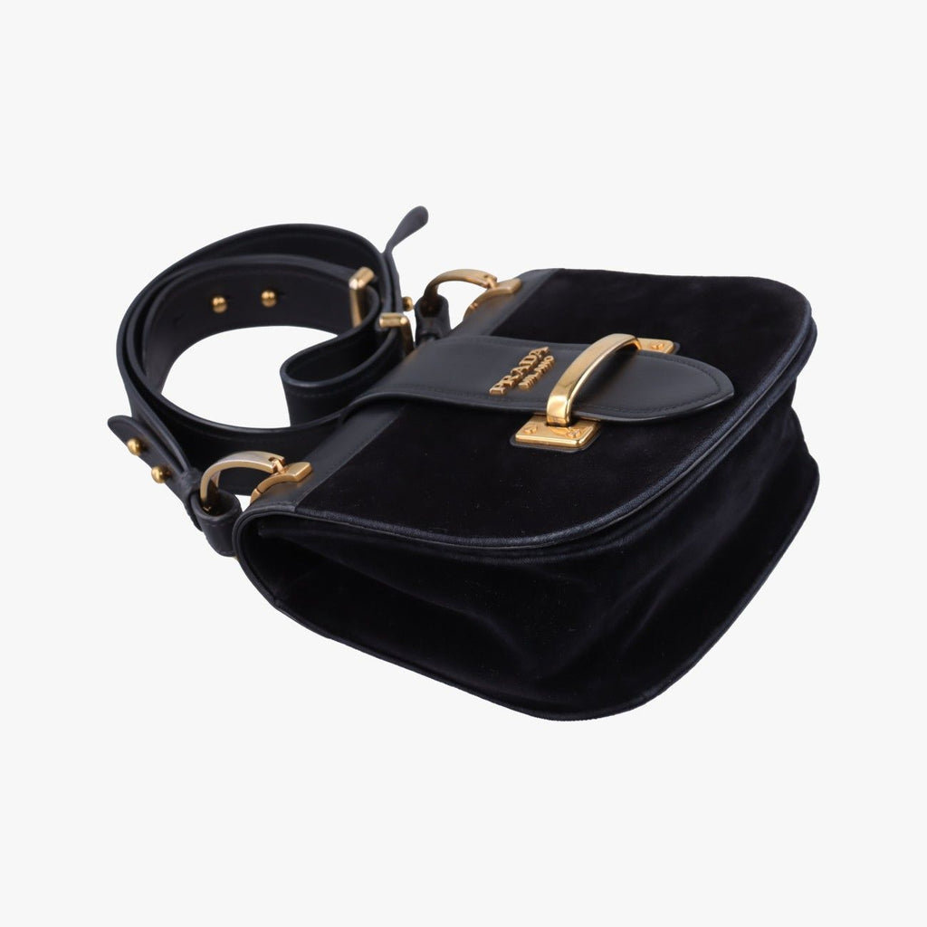 Prada Pioneer Black Leather 25 Shoulder — view 5