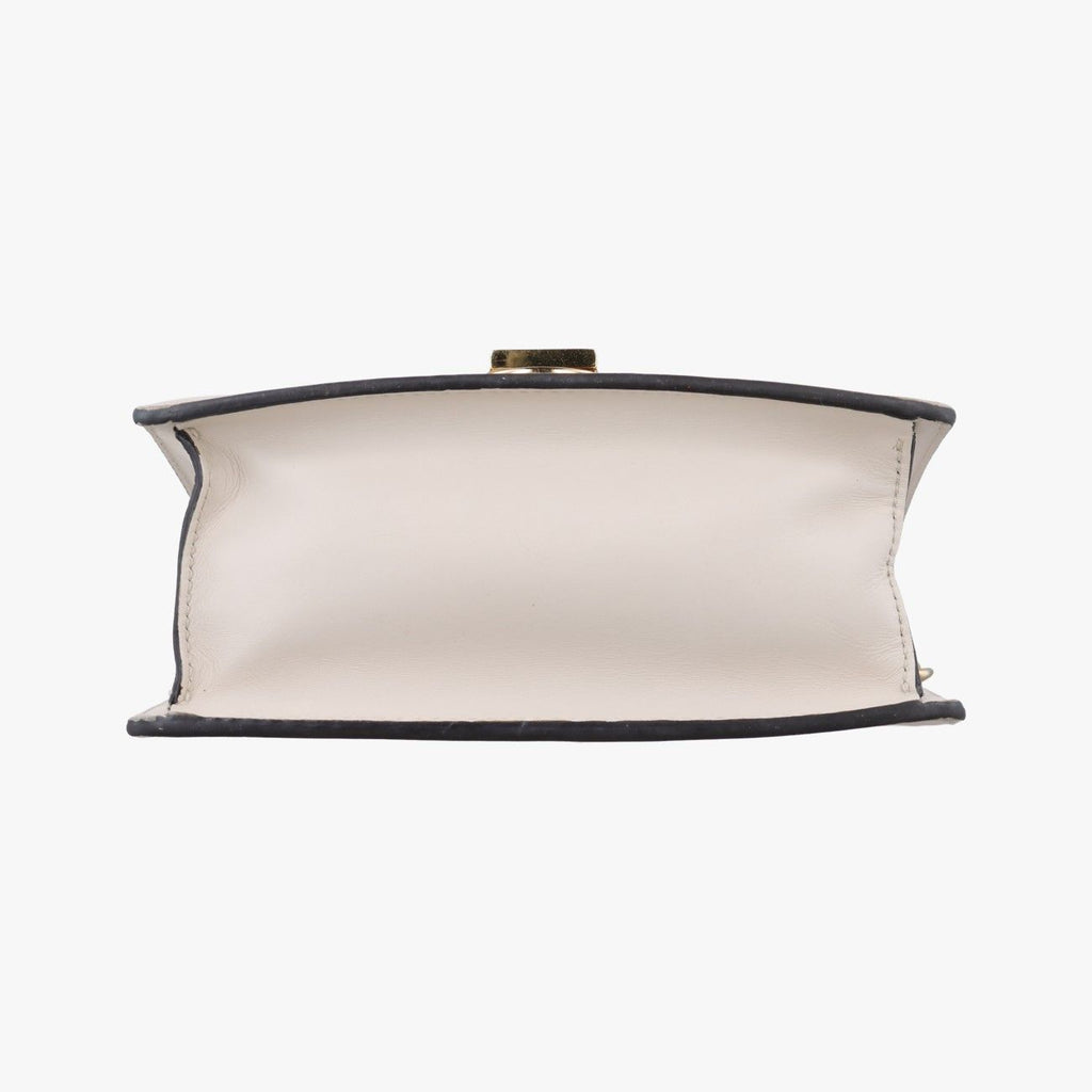 Gucci Sylvie Ivory Navy Red Leather Shoulder — view 3