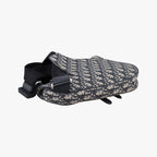 Dior Saddle Navy Jacquard Leather Handbag — view 7