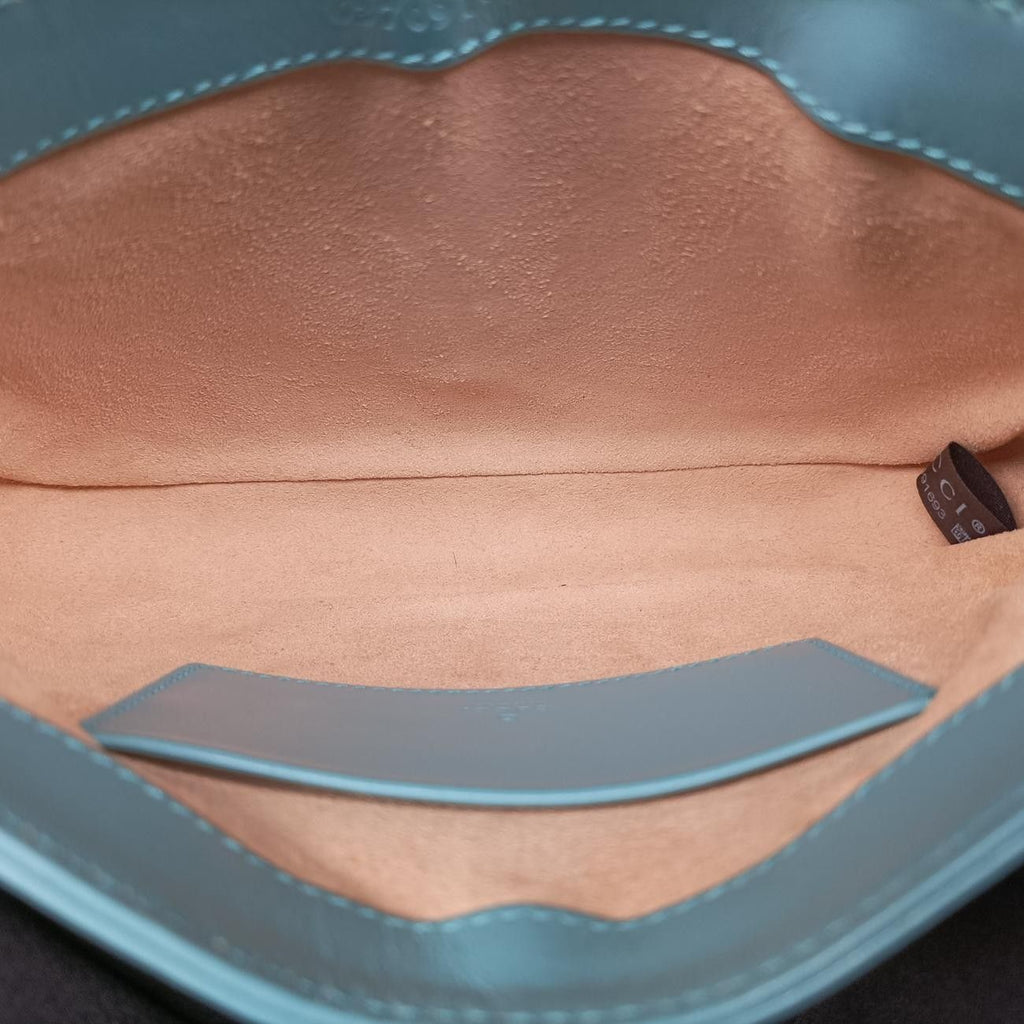 Gucci Jackie Blue Leather Shoulder — view 9