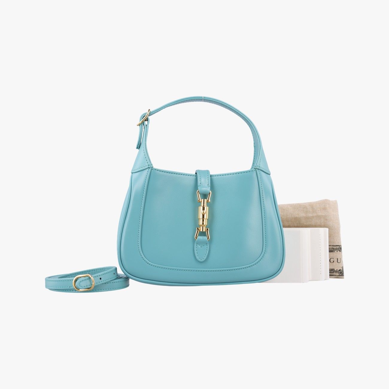 Gucci Jackie Blue Leather Shoulder