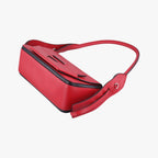 Prada Cognac Red Black Leather 25 Shoulder — view 4