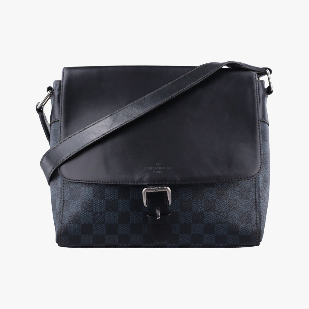 Louis Vuitton Newport Messenger PM Black Navy Damier Cobalt