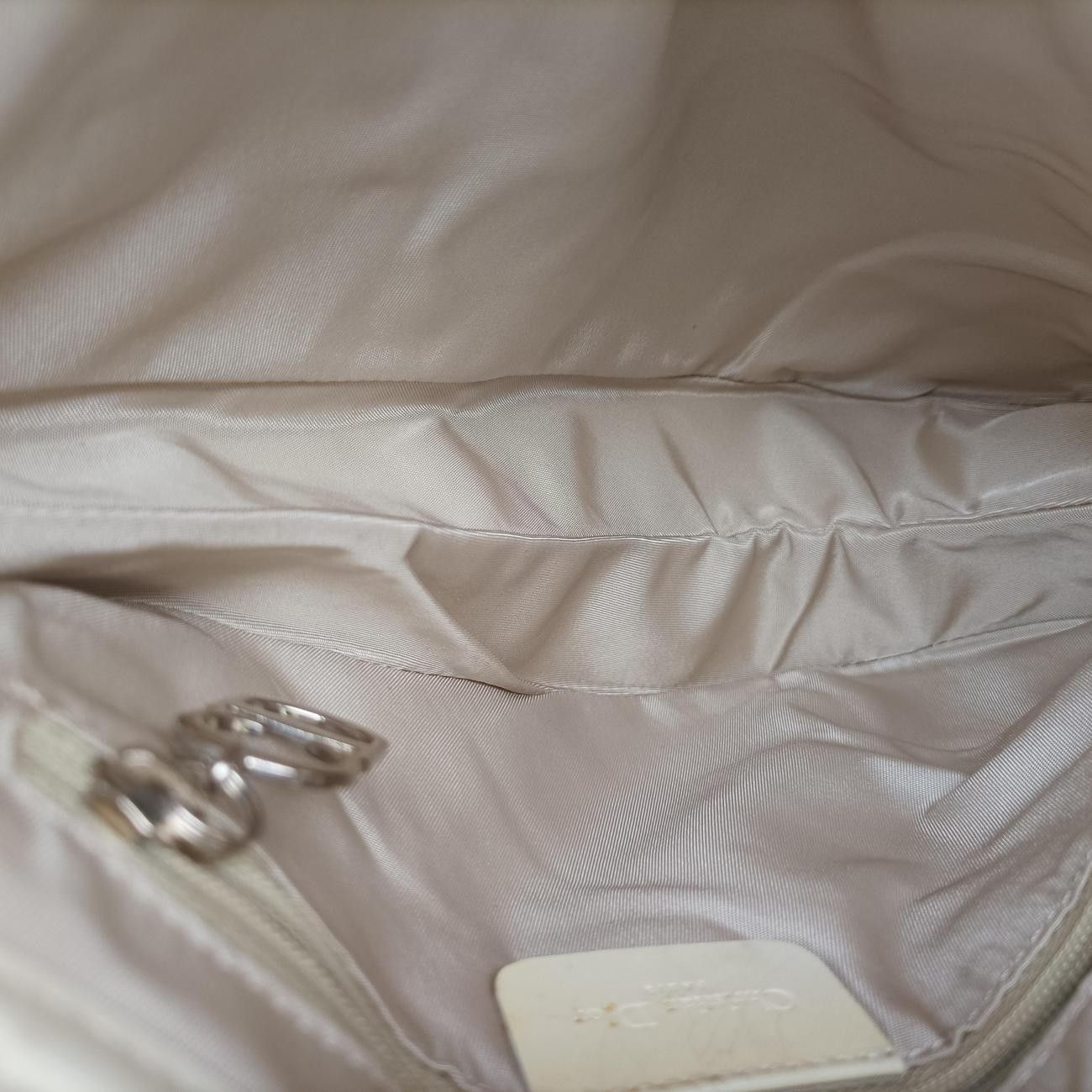 Dior Saddle White Nylon Leather Shoulder — view 9