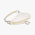 Dior Saddle White Nylon Leather Shoulder — view 7