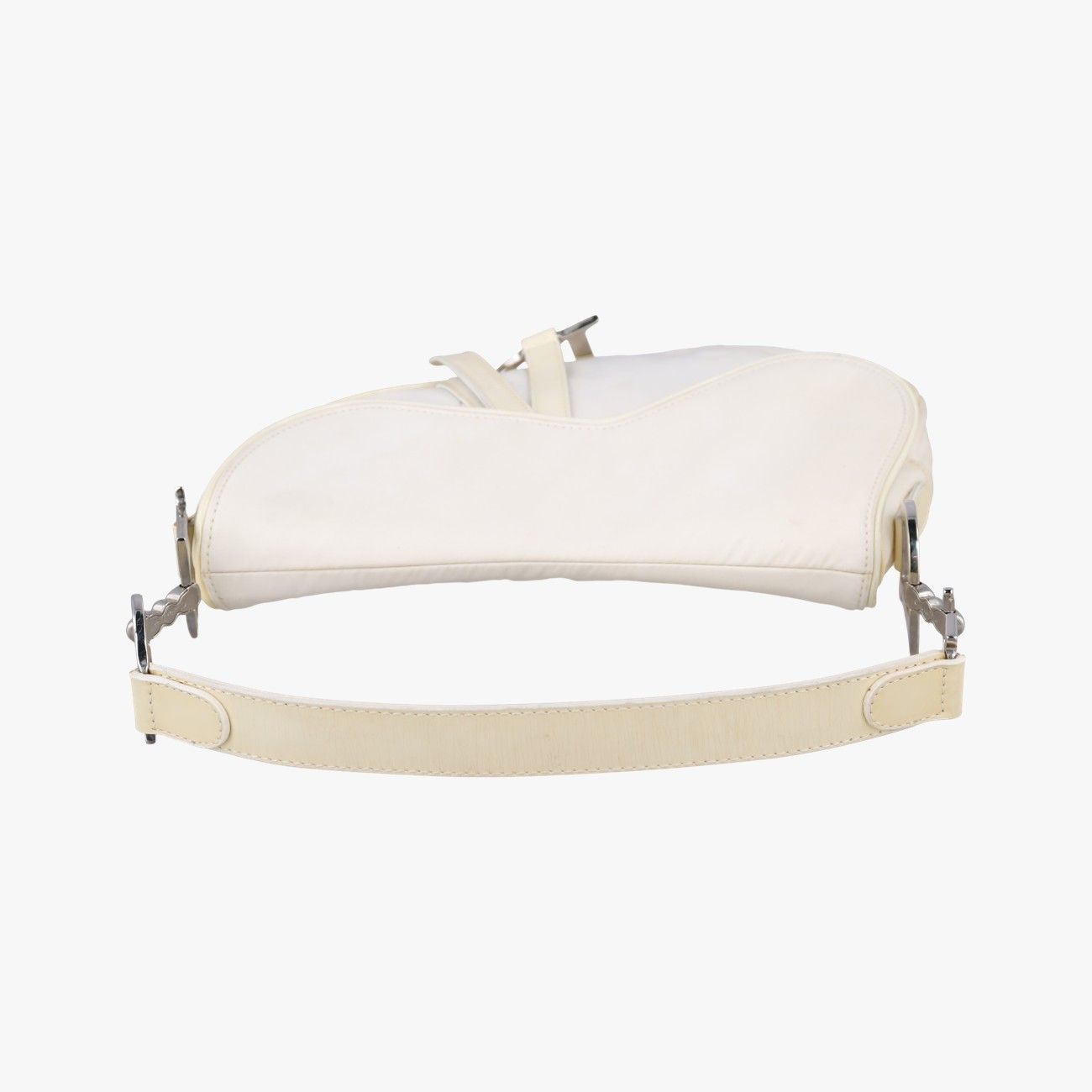 Dior Saddle White Nylon Leather Shoulder — view 8