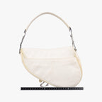 Dior Saddle White Nylon Leather Shoulder — view 2