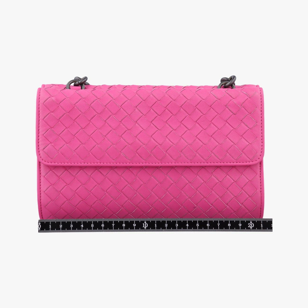 Bottega Veneta Intrecciato Olympia Pink Lambskin Shoulder — view 2