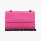 Bottega Veneta Intrecciato Olympia Pink Lambskin Shoulder — view 2