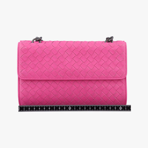 Bottega Veneta Intrecciato Olympia Pink Lambskin Shoulder — view 2