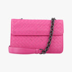 Bottega Veneta Intrecciato Olympia Pink Lambskin Shoulder