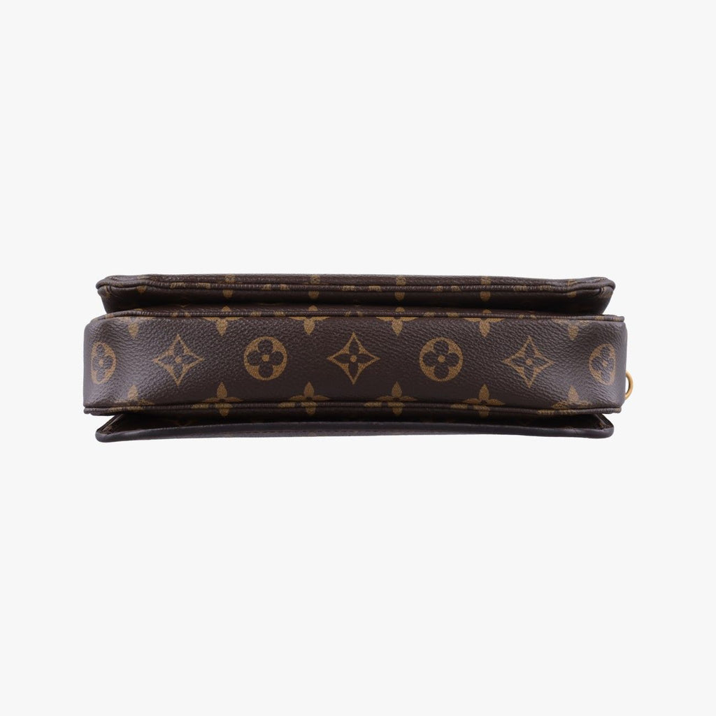 Louis Vuitton Pochette Metis MM Monogram Brown Canvas Handbag — view 3