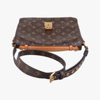 Louis Vuitton Pochette Metis MM Monogram Brown Canvas Handbag — view 8