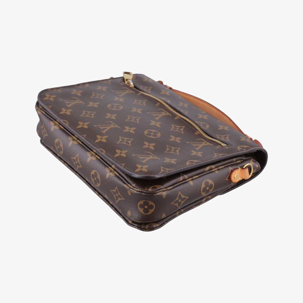 Louis Vuitton Pochette Metis MM Monogram Brown Canvas Handbag — view 6