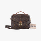 Louis Vuitton Pochette Metis MM Monogram Brown Canvas Handbag