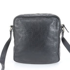 Gucci Guccissima Leather Shoulder Bag Crossbody Messenger Black — view 3