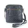 Gucci Guccissima Leather Shoulder Bag Crossbody Messenger Black
