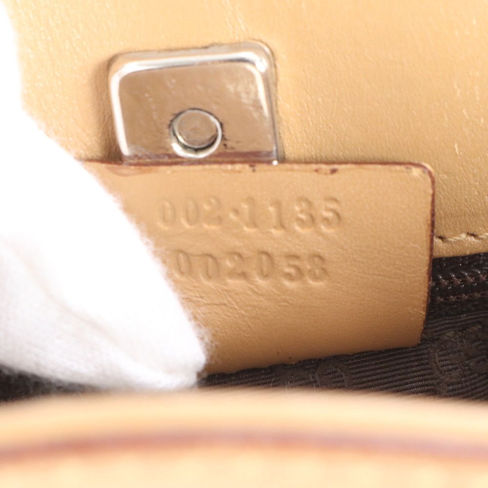 Gucci Sherry Line 002 Leather Tote Shoulder Handle Brown — view 9