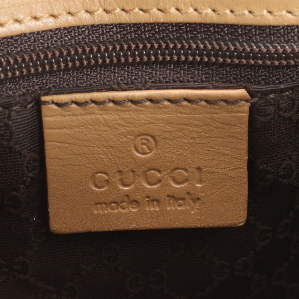 Gucci Sherry Line 002 Leather Tote Shoulder Handle Brown — view 8