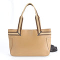 Gucci Sherry Line 002 Leather Tote Shoulder Handle Brown