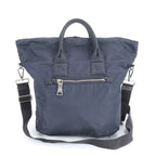 Prada Tessuto Nylon Reversible Triangle Logo Leather 2-Way Shoulder — view 2
