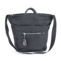 Prada Tessuto Nylon Reversible Triangle Logo Leather 2-Way Shoulder