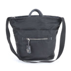 Prada Tessuto Nylon Reversible Triangle Logo Leather 2-Way Shoulder