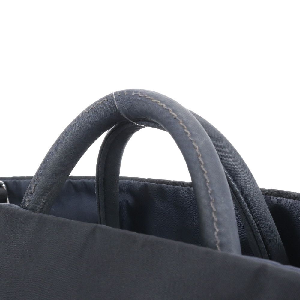 Prada Tessuto Nylon Reversible Triangle Logo Leather 2-Way Shoulder — view 3