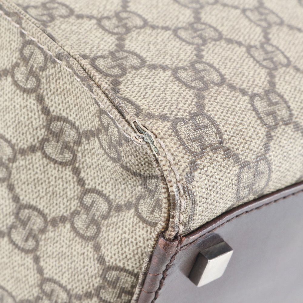 Gucci GG Split Leather Tote Shoulder Hand Brown — view 7