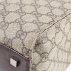 Gucci GG Split Leather Tote Shoulder Hand Brown — view 9