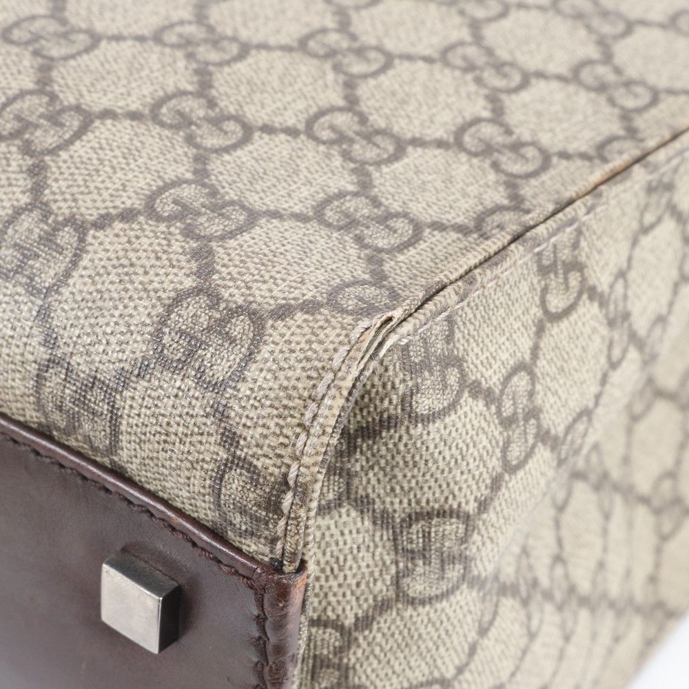 Gucci GG Split Leather Tote Shoulder Hand Brown — view 9