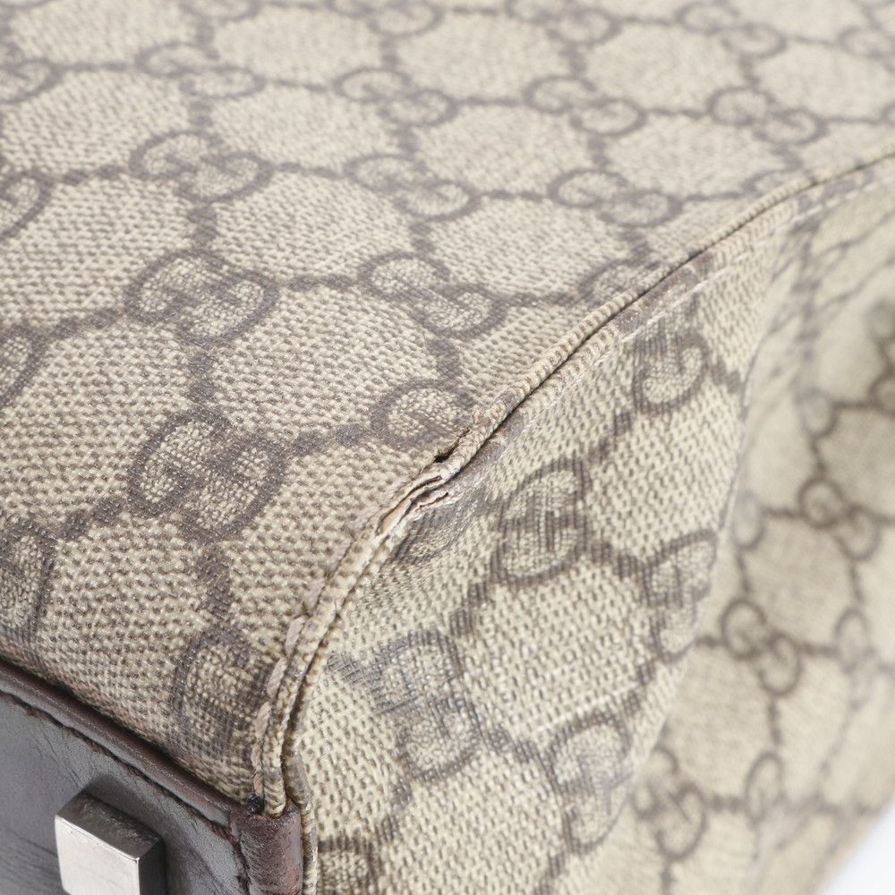 Gucci GG Split Leather Tote Shoulder Hand Brown — view 8