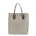 Gucci GG Split Leather Tote Shoulder Hand Brown