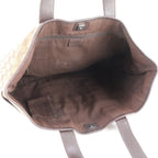 Gucci GG Canvas Leather Tote Shoulder Business Document Brown — view 7