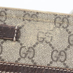 Gucci GG Supreme Leather Shoulder Bag Crossbody Messenger Business Brown — view 7